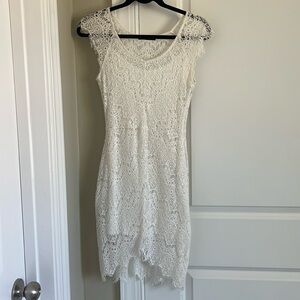 Lace white dress